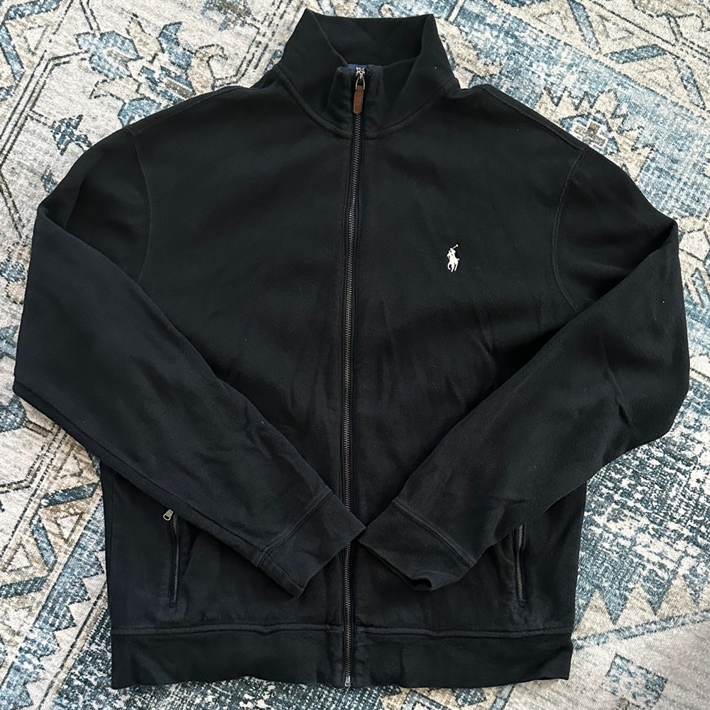 Polo by Ralph Lauren Men's Black Full-Zip Jacket